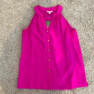 Lilly Pulitzer silk Bailey tank berry sangria